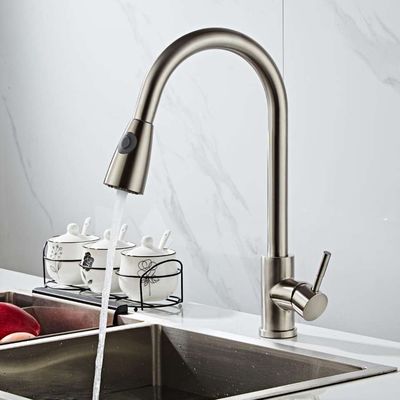 Parlatma 304SS Taşınabilir Bulaşık Makinesi İçin Tek Soğuk Havzası Dokunun Evye Bataryası