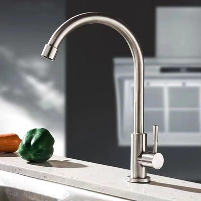 Geleneksel Parlatma Fırçalama Tek Lavabo Musluk Güverte Üstü