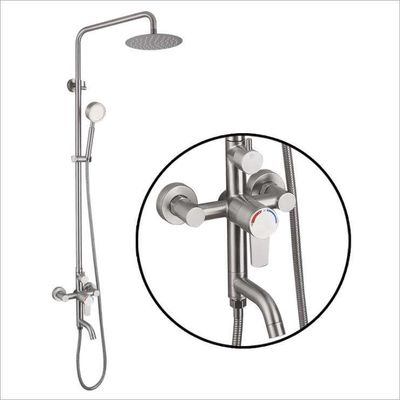 Pas Yok Fırçalanmış Duvar Banyo Duş Bataryaları Özel Renk