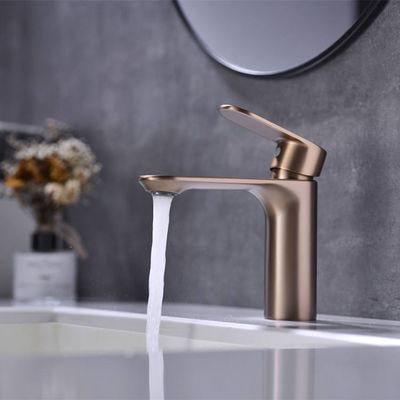 OEM Galvanik Tek Delik Lavabo Bataryası Çoklu Renkler Tek Soğuk Musluk