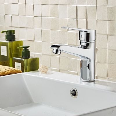 304 Paslanmaz Çelik Tek Kollu Lavabo Bataryası Sağlıklı Zararsız