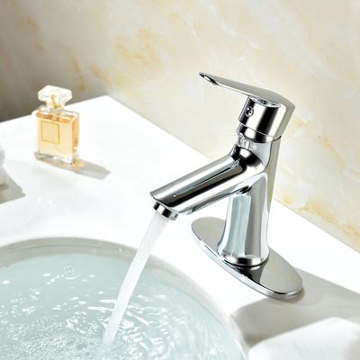 Tek Kollu Krom Kaplama Sıcak Soğuk Lavabo Bataryası Kurşunsuz Koruyucu